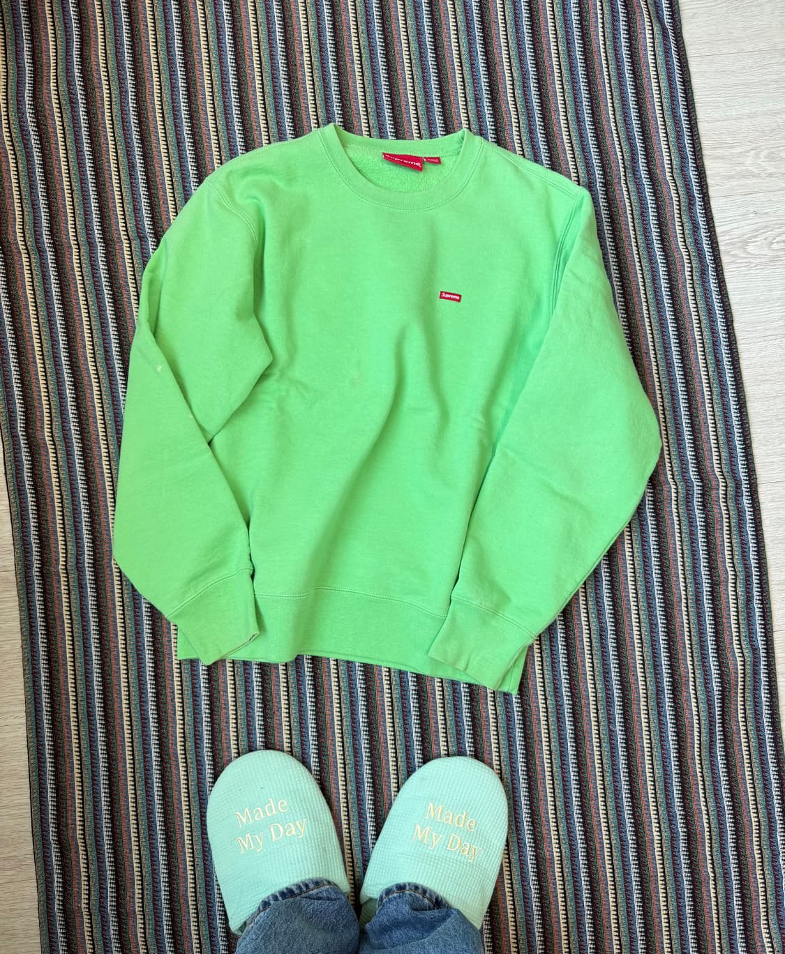 슈프림 스몰 박스로고 맨투맨 상품이미지2