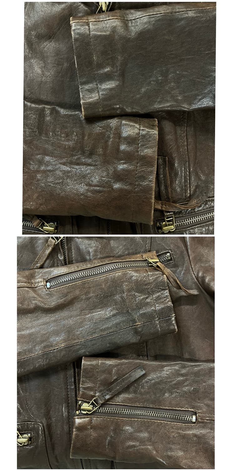 빈티지 양가죽 자켓 브라운 55 #csz3955 상품이미지10
