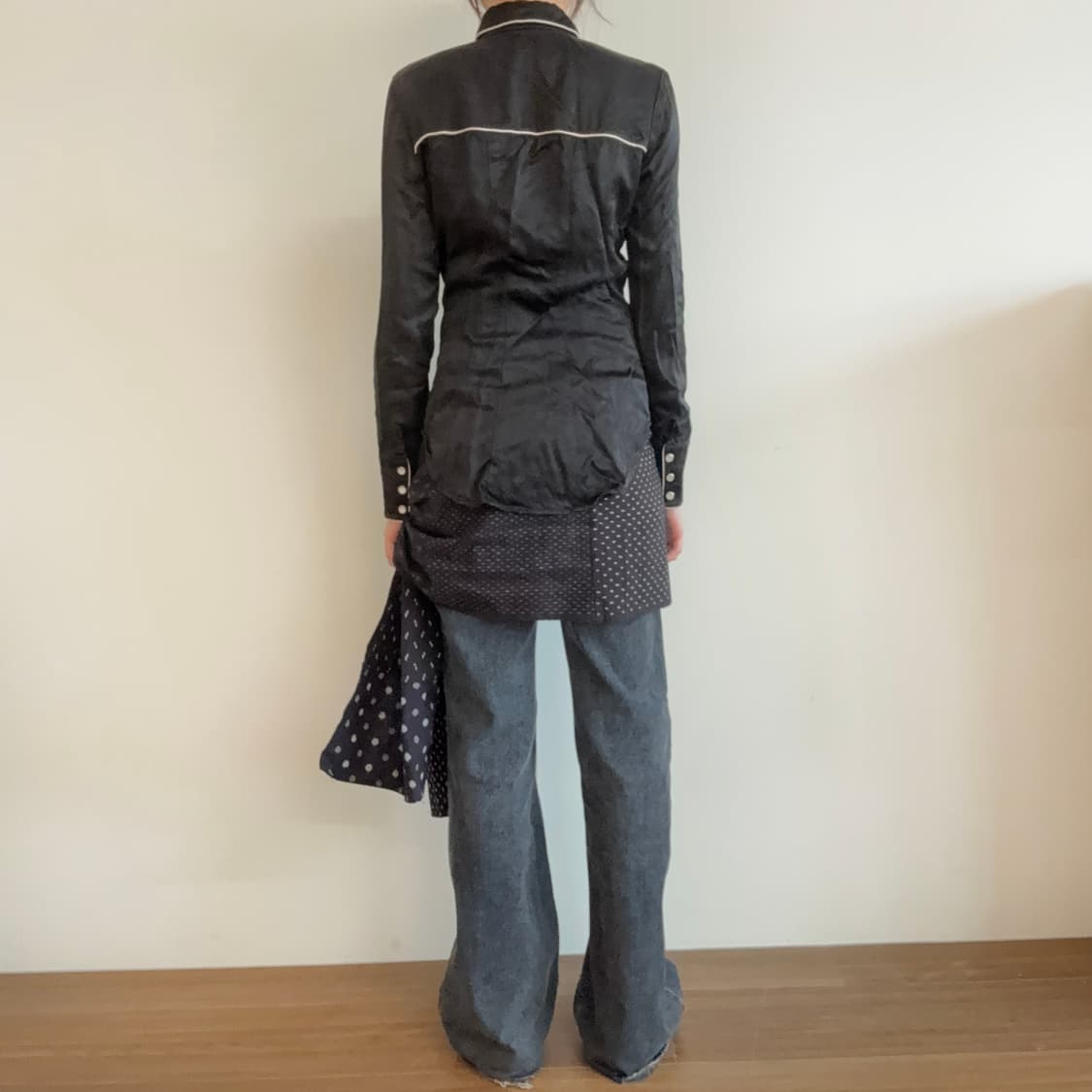 DKNY Contrast Piping Western Shirt 상품이미지4