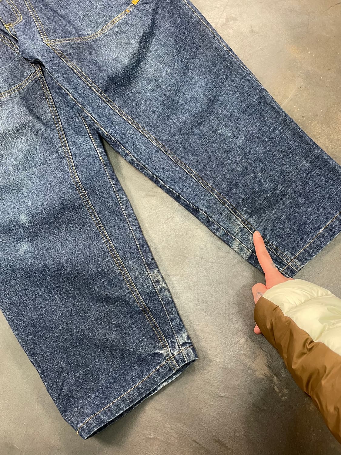 아카데믹스 와이드 데님 팬츠 상품이미지4