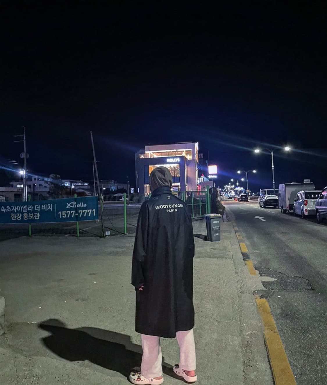 우영미 롱 바람막이 코트 48사이즈 상품이미지1