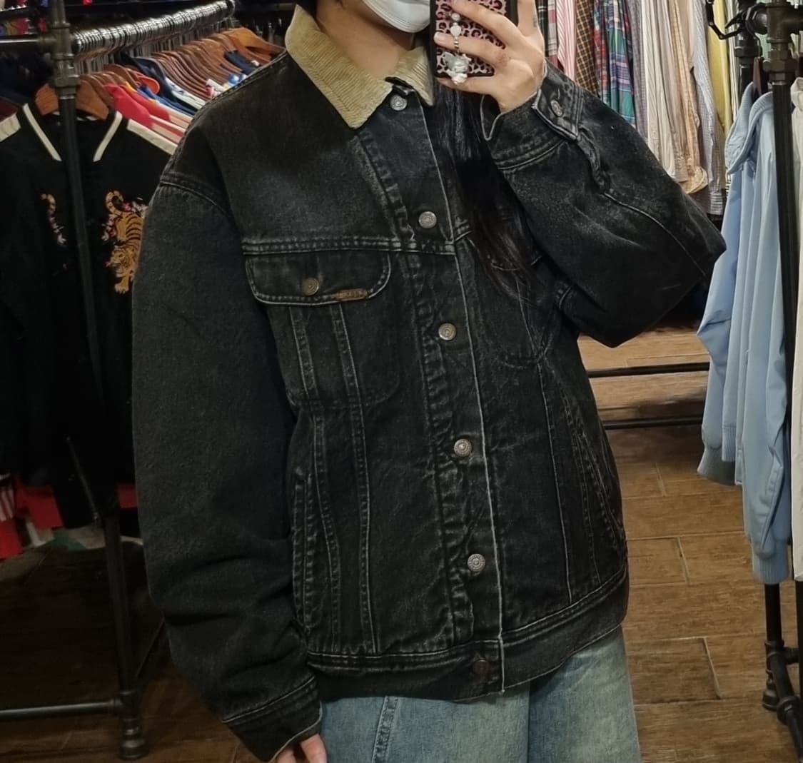 [Hi] lee 리 데님 자켓 블랙 상품이미지4