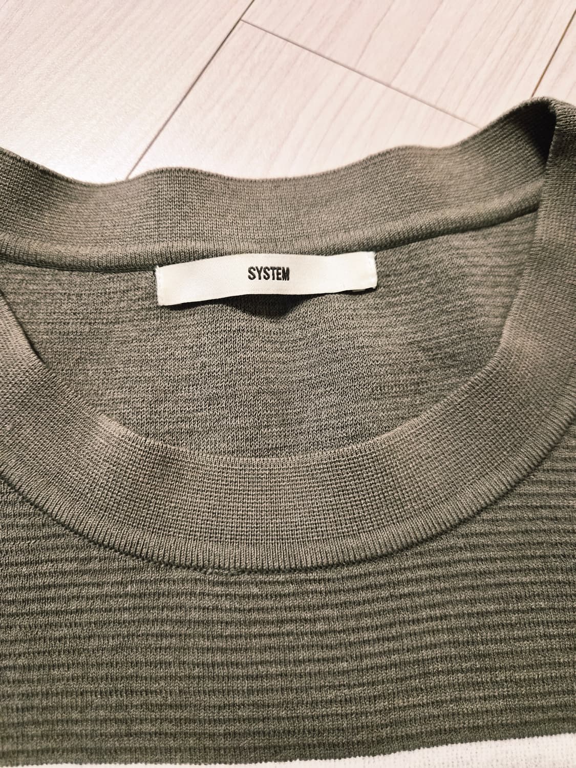 SYSTEM(시스템) 남성 스트라이프 배색 니트 (105) 상품이미지4