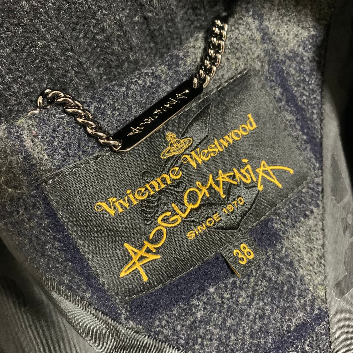 vivienne westwood체크 넥워머 디테일 패딩 상품이미지8