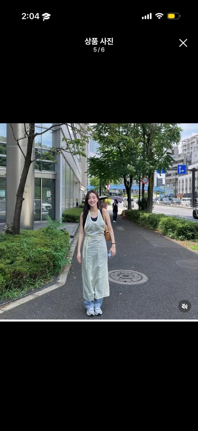 포저 홀터넥 옐로우 레이어드 원피스 (이나은 착용) 상품이미지4