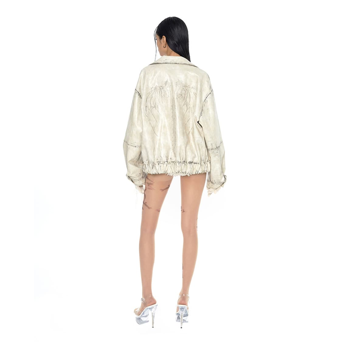 Bonnae 본네 레더자켓 EMBROIDERED JACKET IVORY 상품이미지5