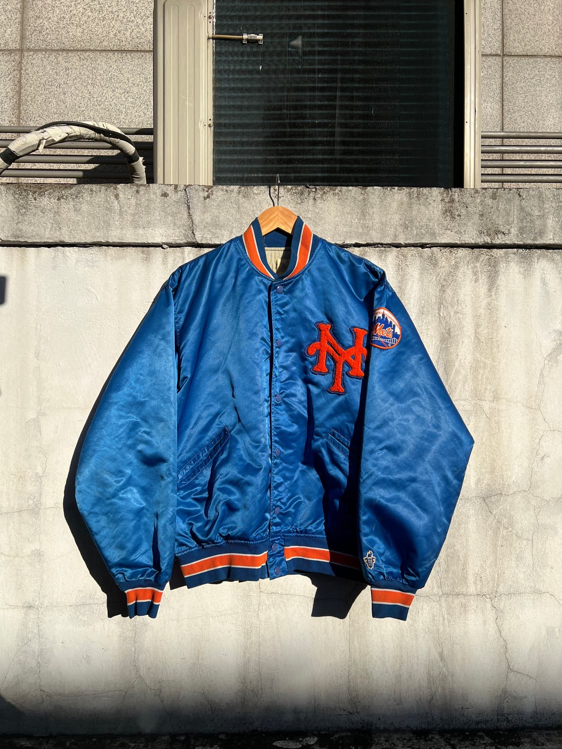 Vintage 80’s Newyork Mets 샤틴 자켓 상품이미지1