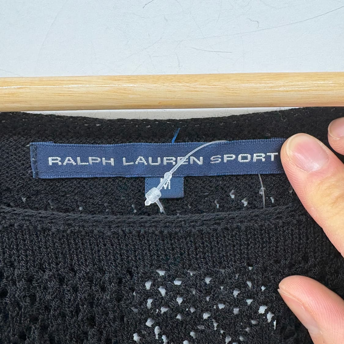 폴로 랄프로렌 블랙 니트 긴팔 블라우스 여m 상품이미지4