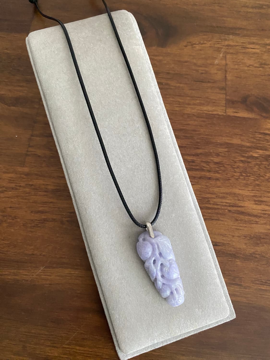 라벤더 제이드 원석 목걸이(925 SILVER) 상품이미지1