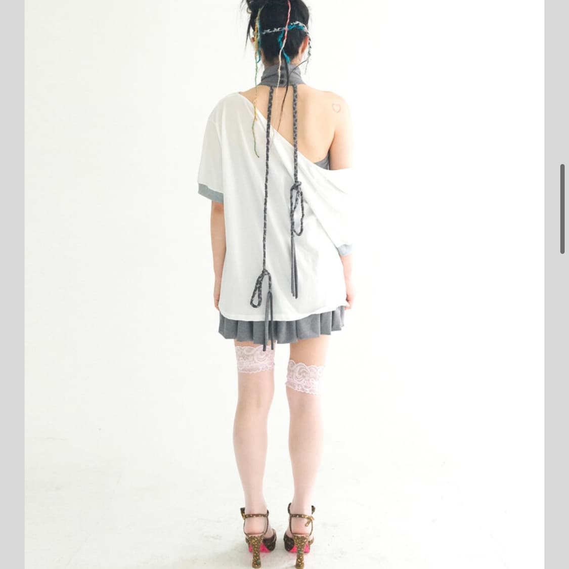 cowl neck button t-shirt 상품이미지2