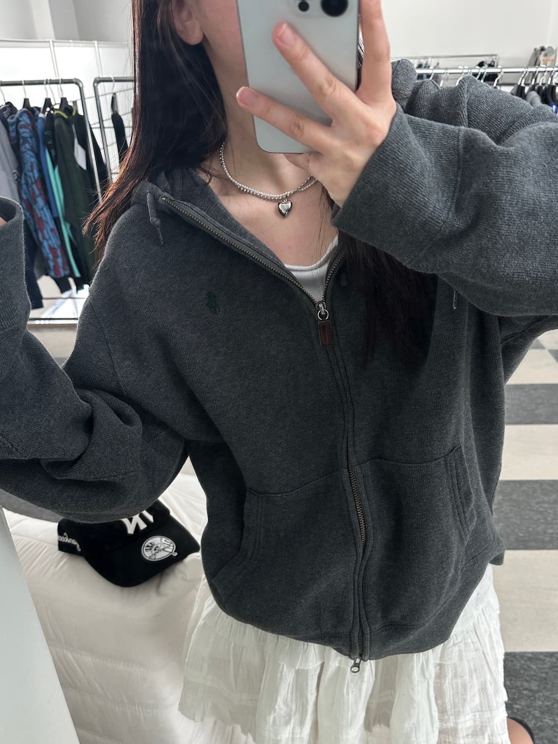 폴로 랄프로렌 차콜 코튼 후드집업  상품이미지10