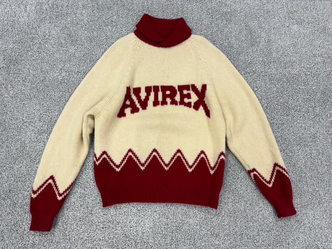 아비렉스 90s 숄카라 울니트 상품이미지1