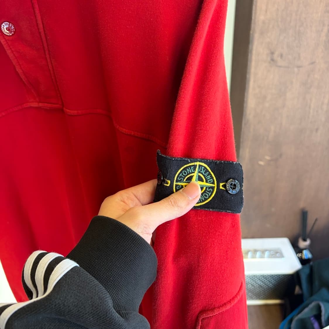 15773 - 스톤아일랜드 레드 와펜 맨투맨 상품이미지5