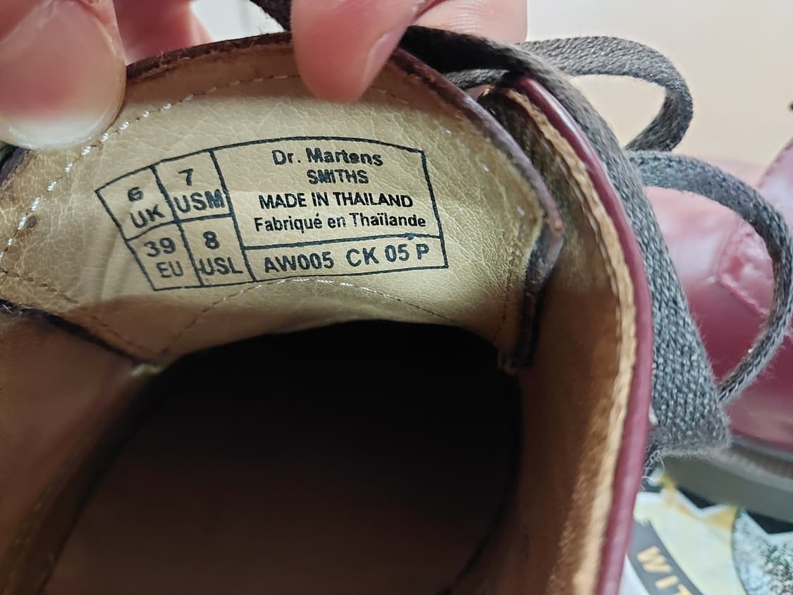 닥터마틴 4홀 스미스 옥스블러드 컬러 빈티지 스무스 더비슈즈 구두 상품이미지7