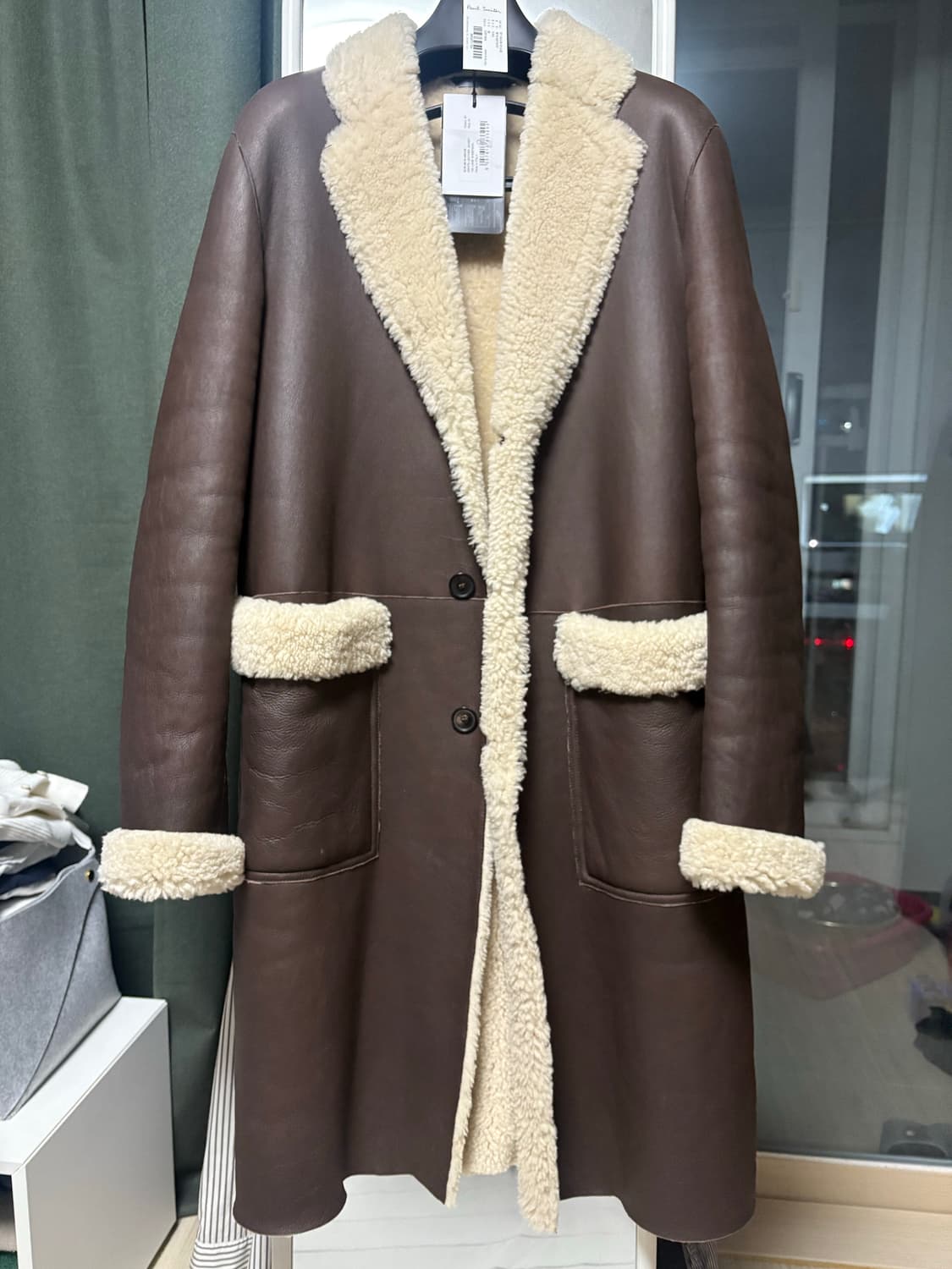 폴스미스 가죽 롱 무스탕 M 상품이미지2