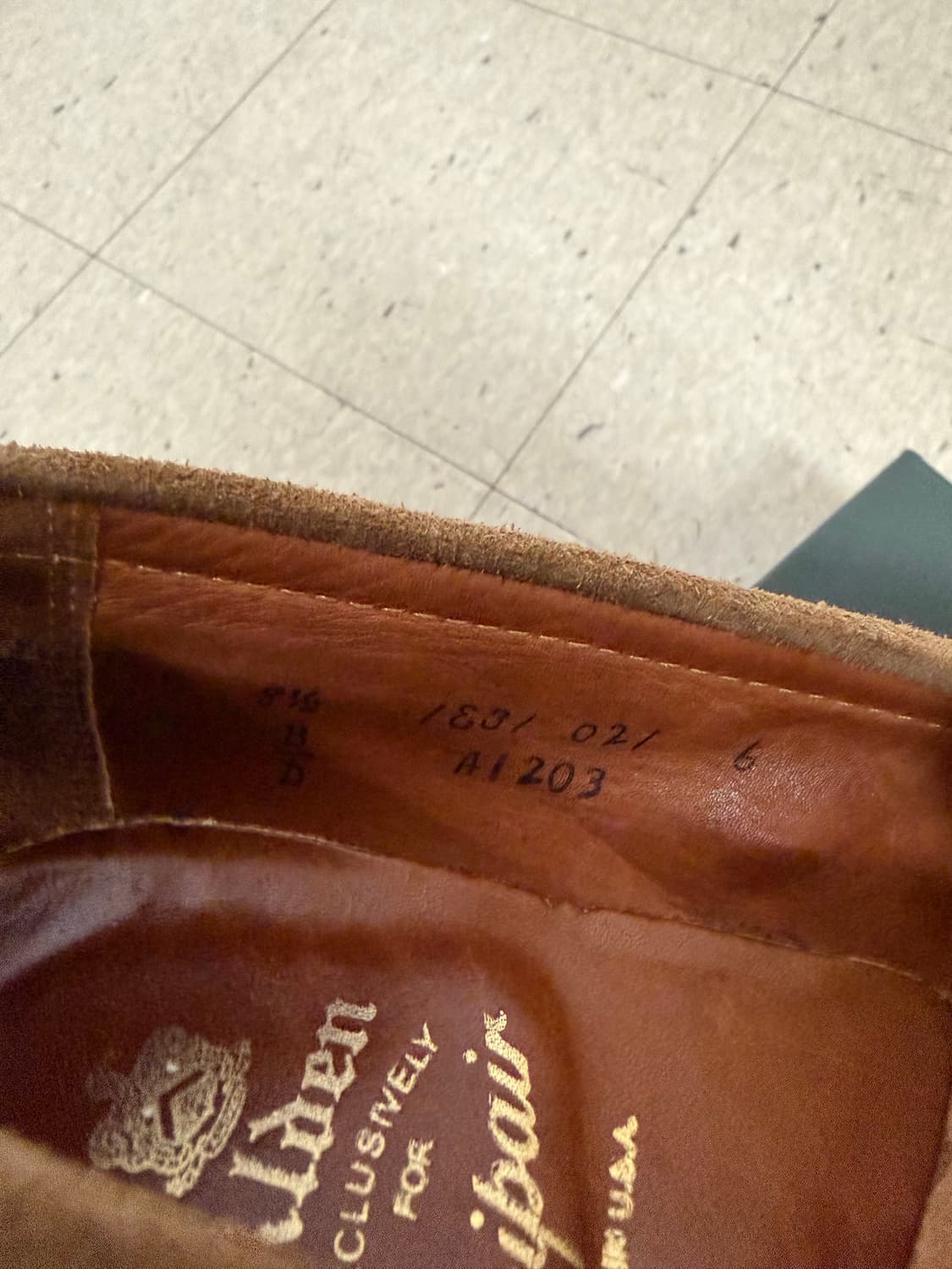 알든 A1203 스웨이드  8.5D 상품이미지4