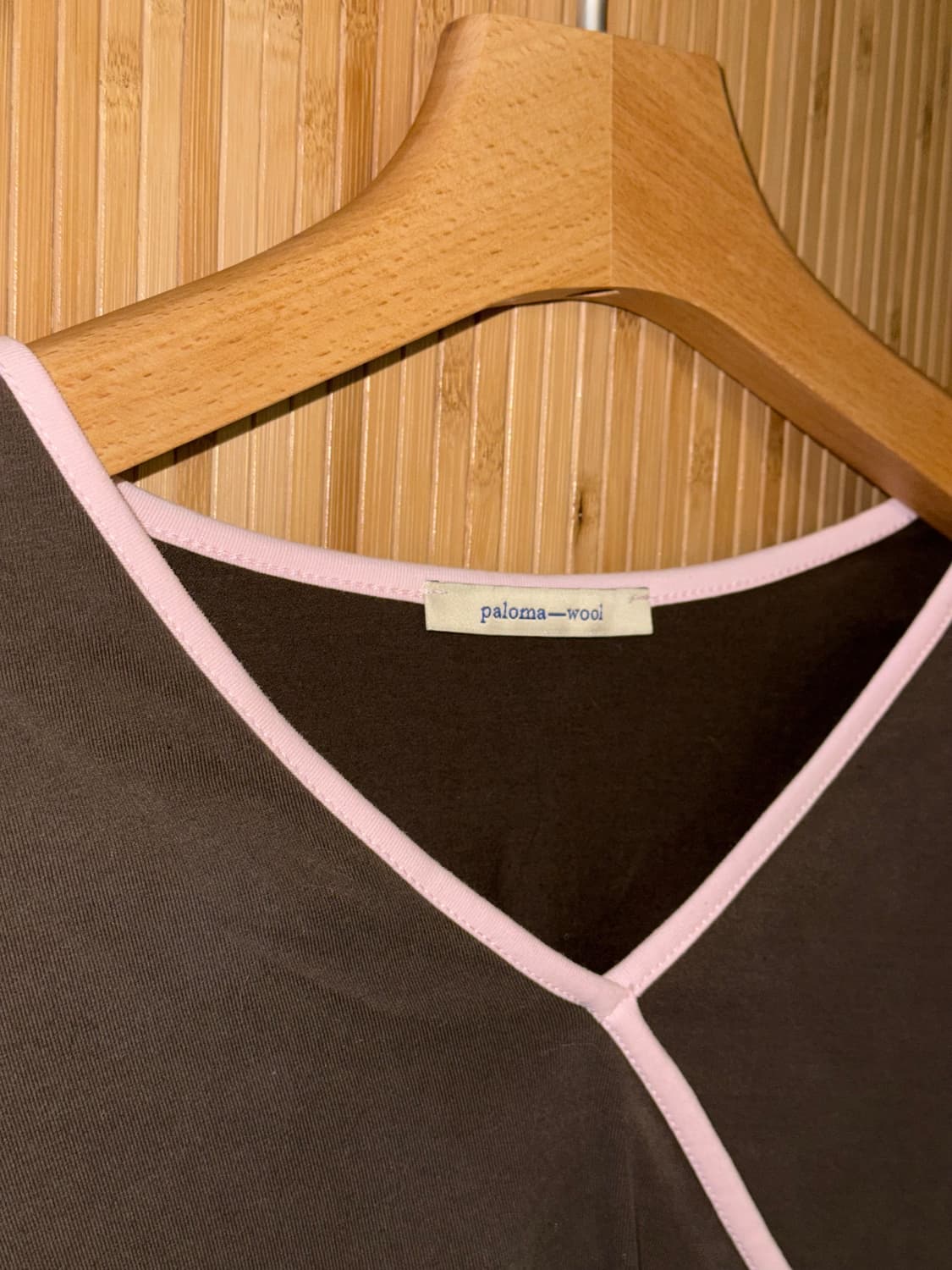 팔로마울 로즈마리 탑 롱 슬리브 티셔츠 다크 브라운 S  상품이미지6