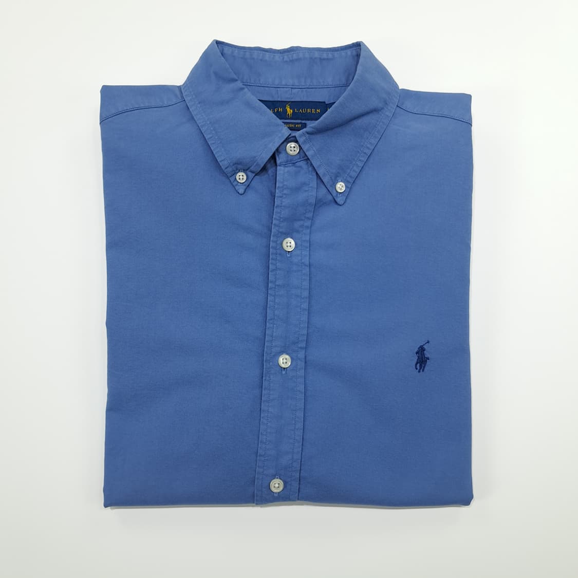 CN915 L 폴로 랄프로렌 QR 블루 긴팔 셔츠 남방 상품이미지10