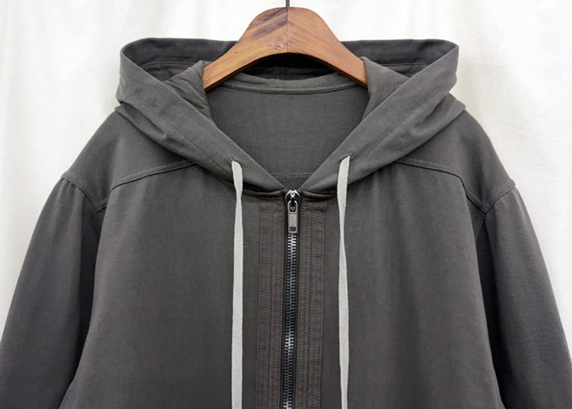 릭오웬스 드로스트링 롱 후드집업 상품이미지2