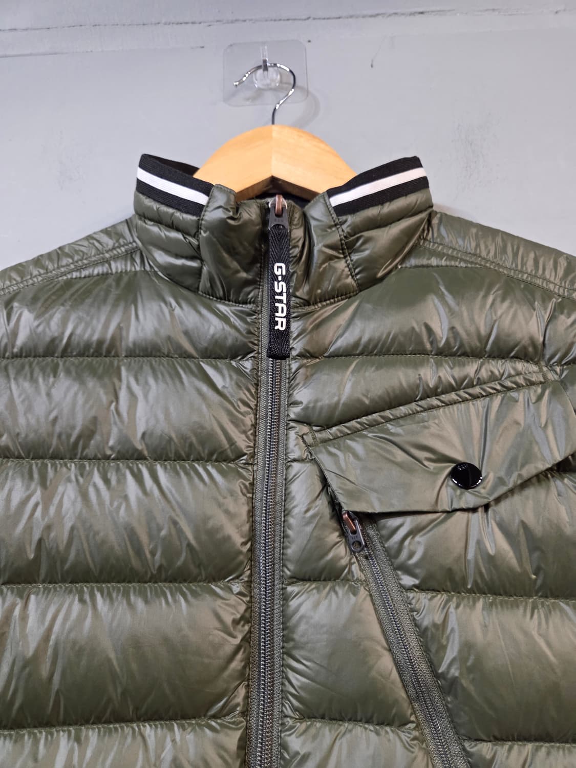 G-Star RAW 패딩 점퍼 카키색(S디피용) 상품이미지3