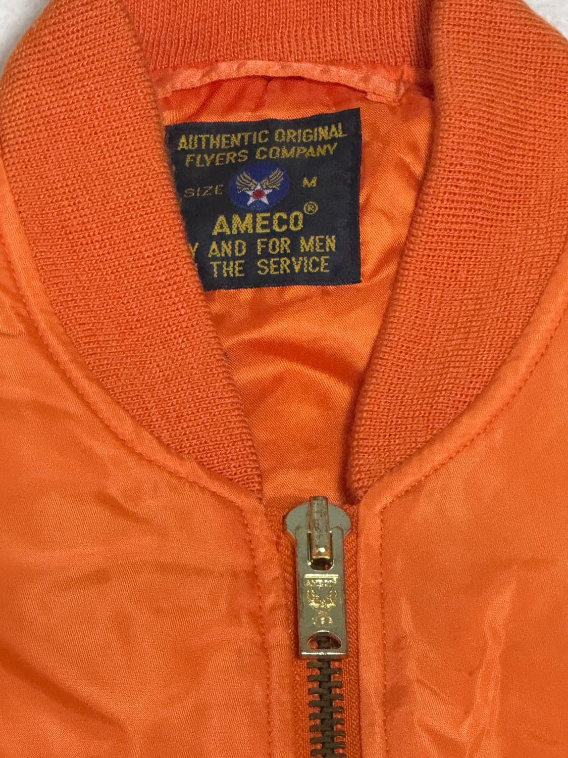 AMECO 오렌지색 항공 점퍼 상품이미지5