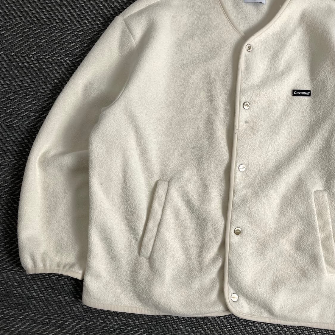 커버낫 미니멀 후리스 가디건o 3178 상품이미지3