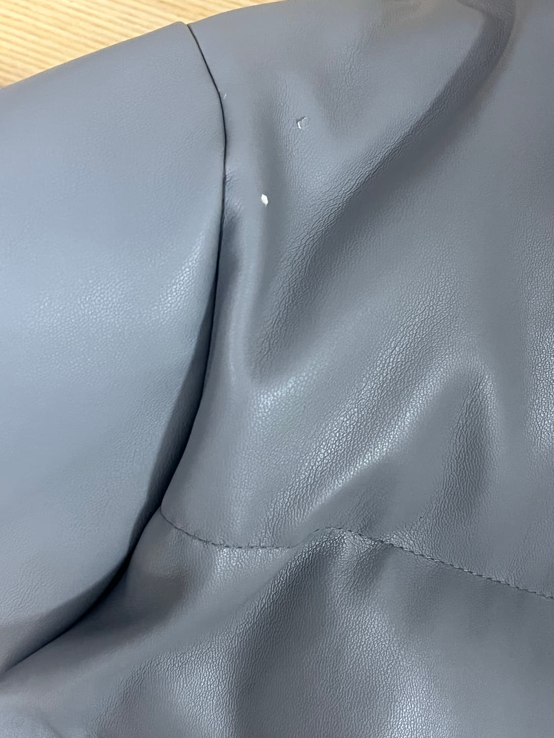 배디 레더 패딩 그레이 상품이미지3