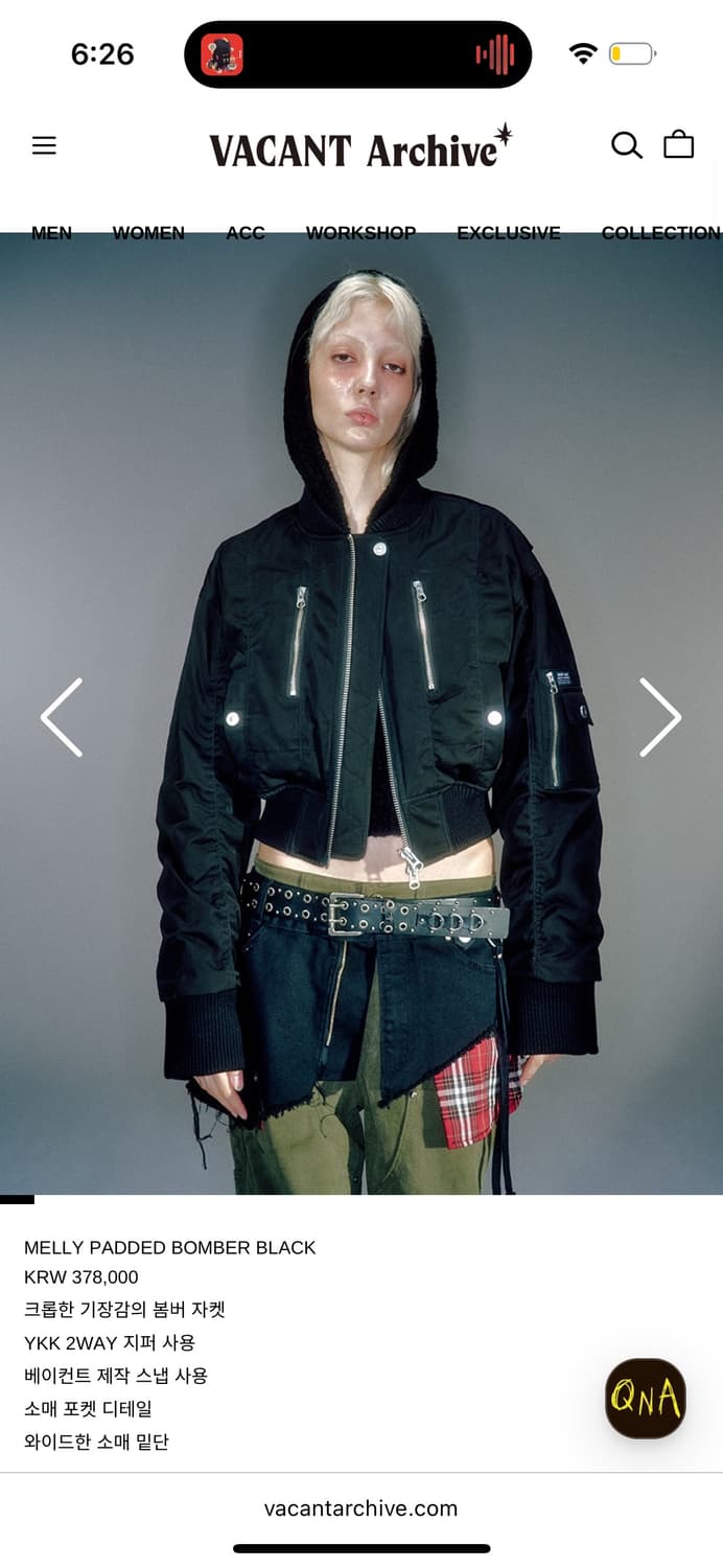 베이컨트아카이브 Melly Padded Bober Black 상품이미지1