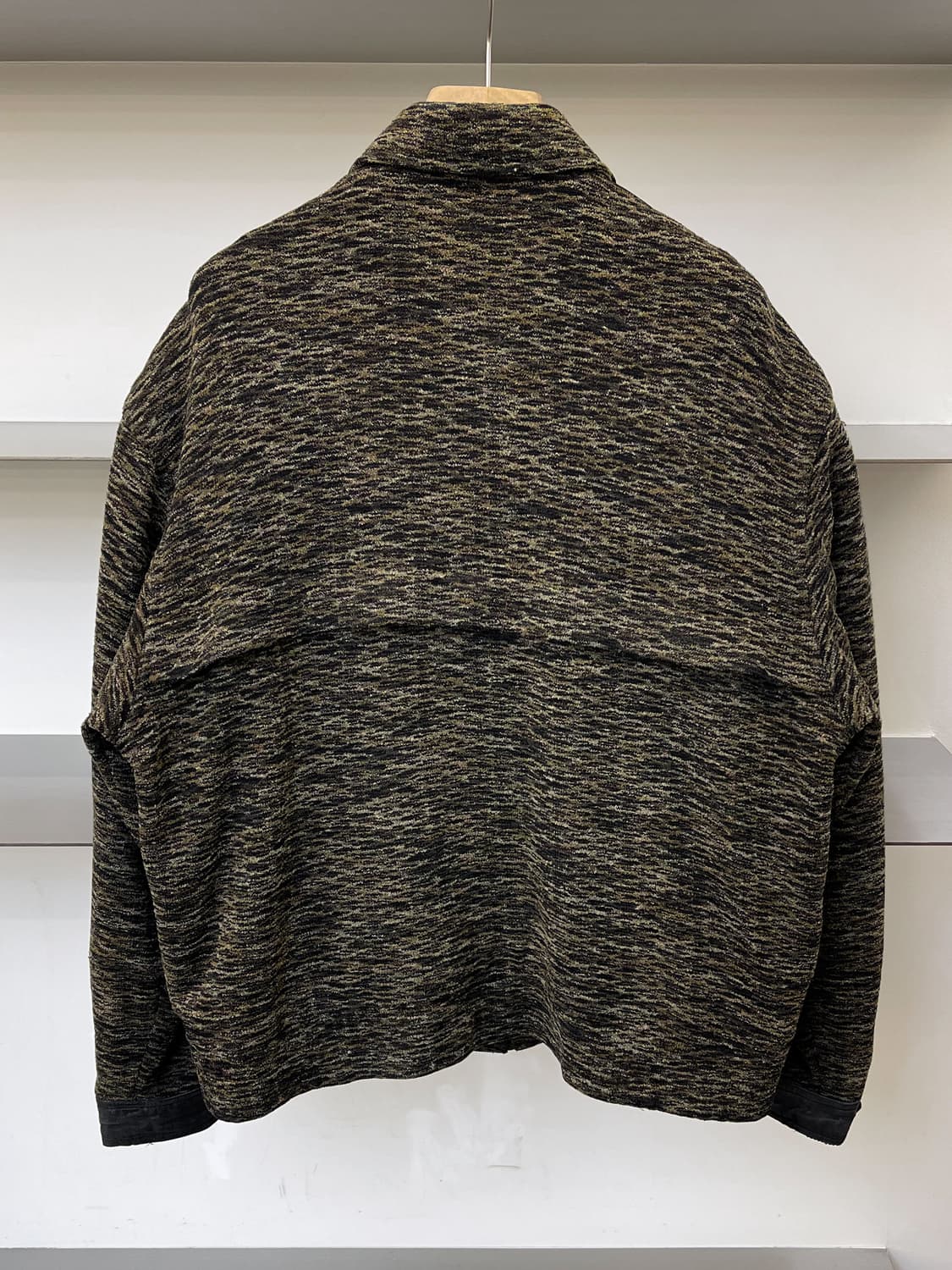 Umo 90s 울 레더 봄버 자켓 상품이미지4