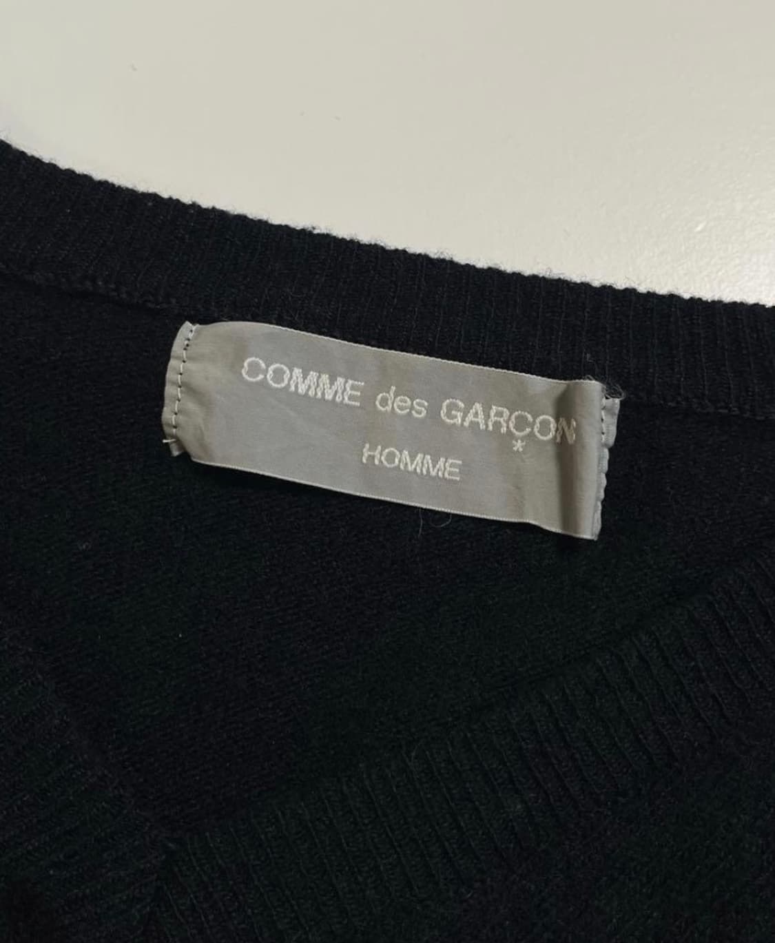 꼼데가르송 옴므 다나카옴므 [田中オム] 브이넥 니트 상품이미지2