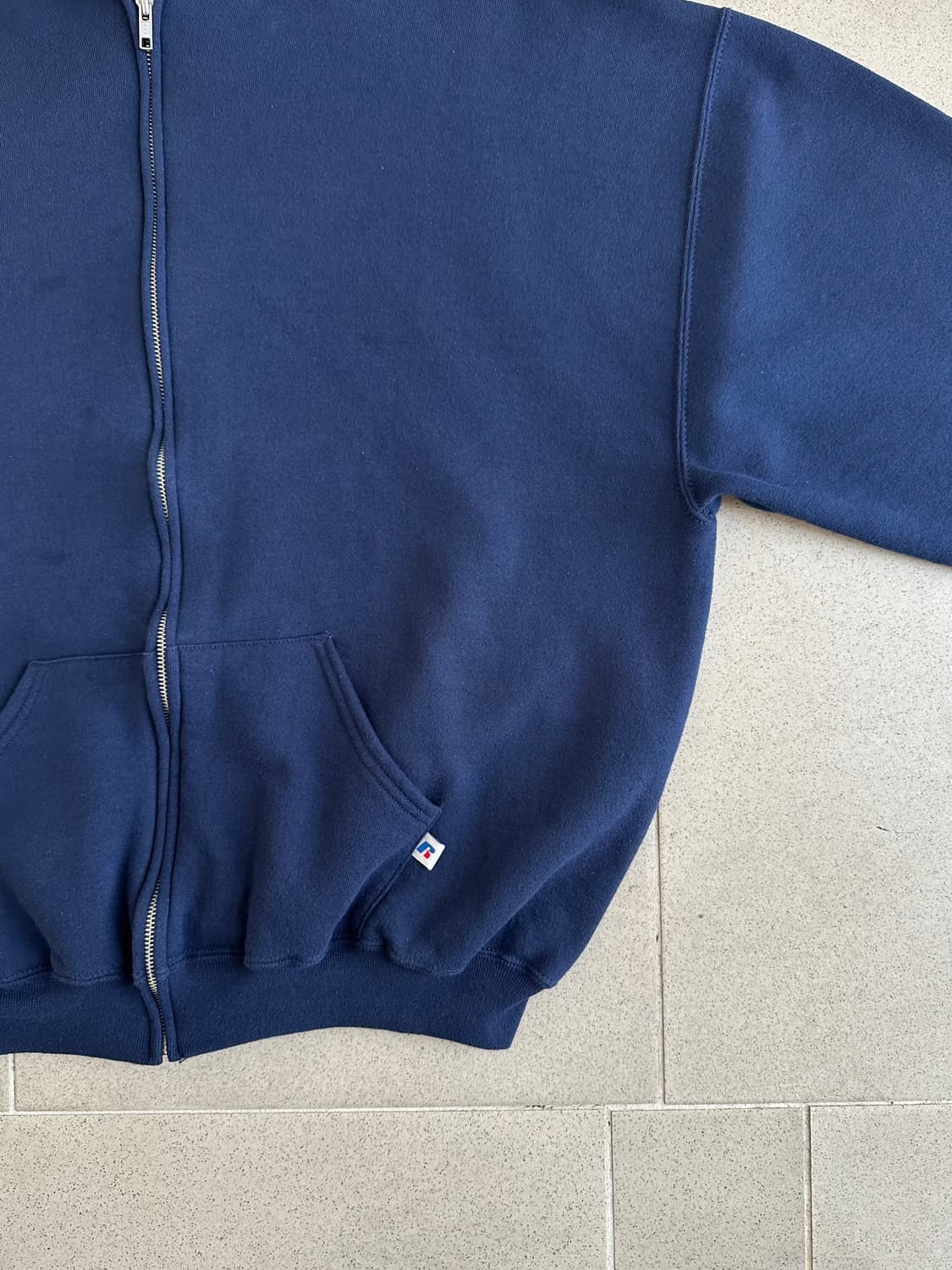 00s 빈티지 러셀 후드집업 네이비 XL 상품이미지3