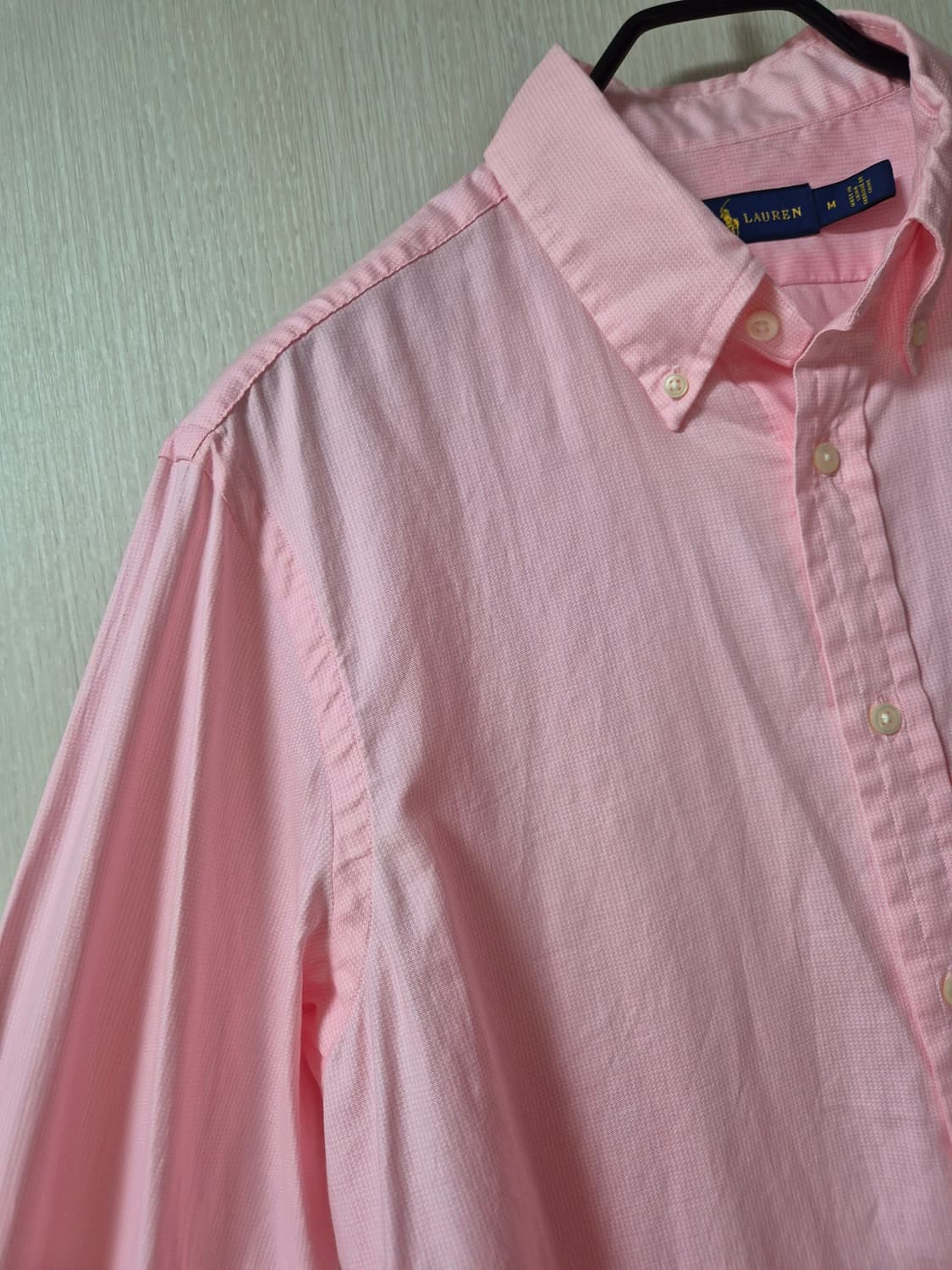 폴로 랄프로렌 핑크 셔츠 남방 남성 M 상품이미지4