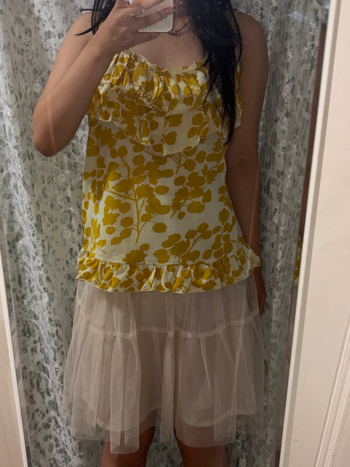 Yellow leaf sleeveless 상품이미지4