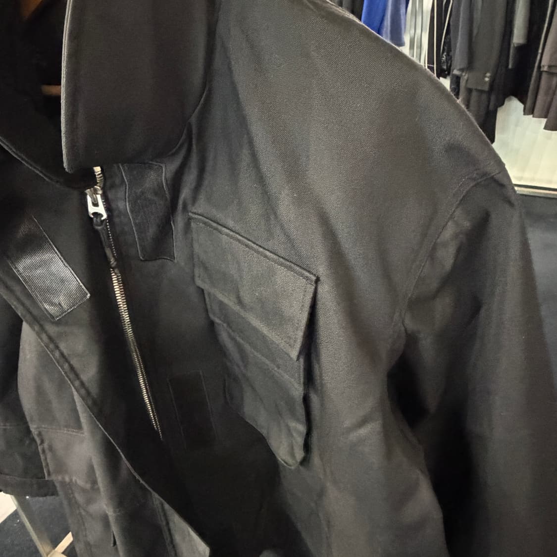 [M] 커스텀멜로우 오버핏 블랙 쉘 자켓 상품이미지3