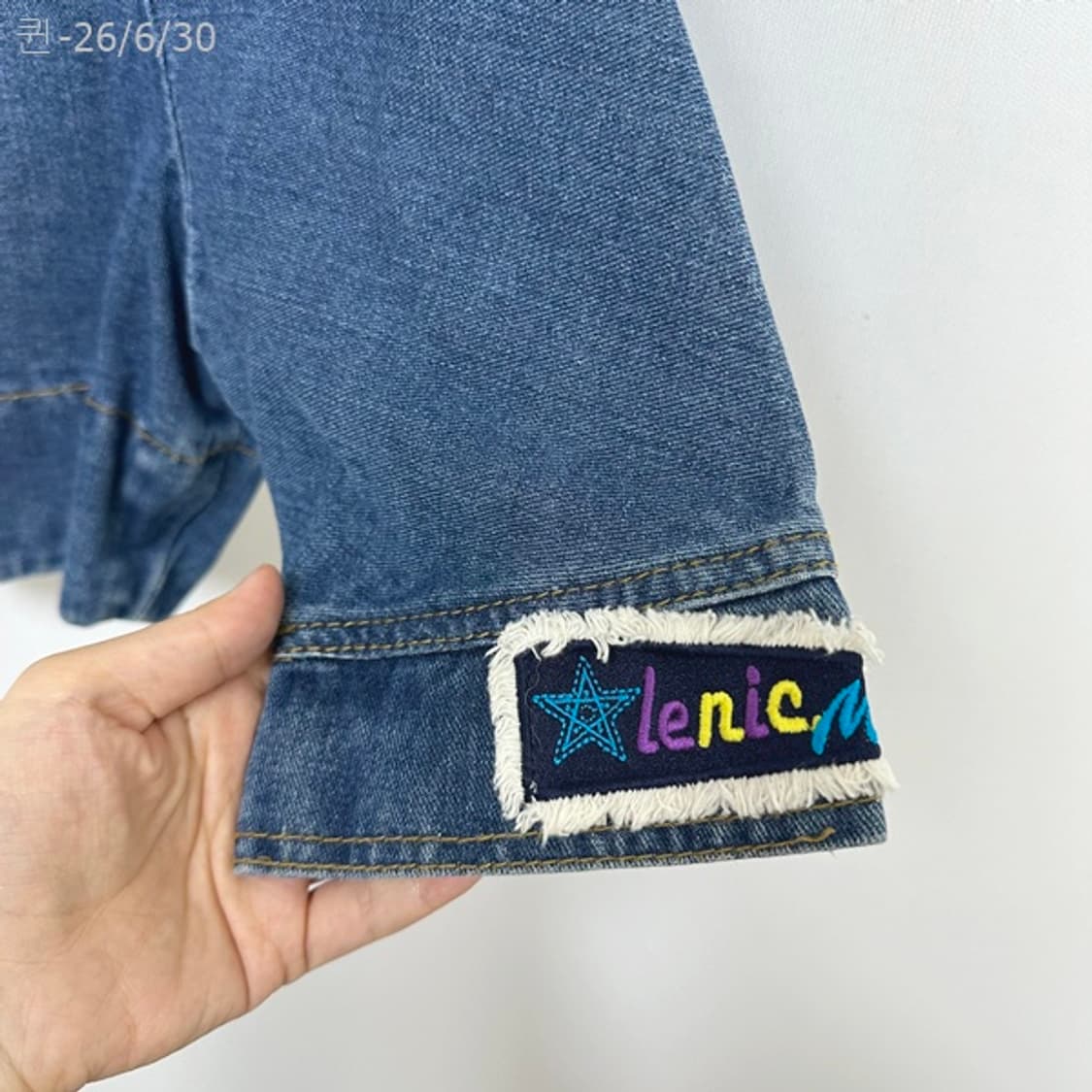 르니앤맥코니 여자 크롭 데님자켓 청자켓 FREE 상품이미지4