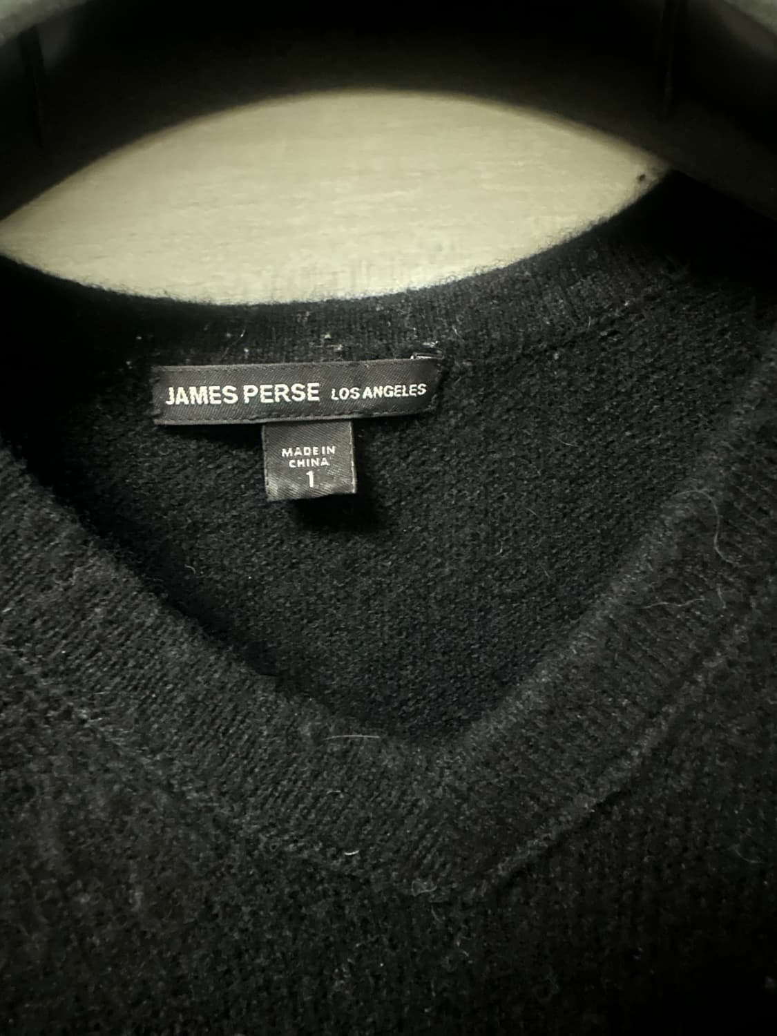 제임스펄스 캐시미어 브이넫 니트 1 블랙  상품이미지3