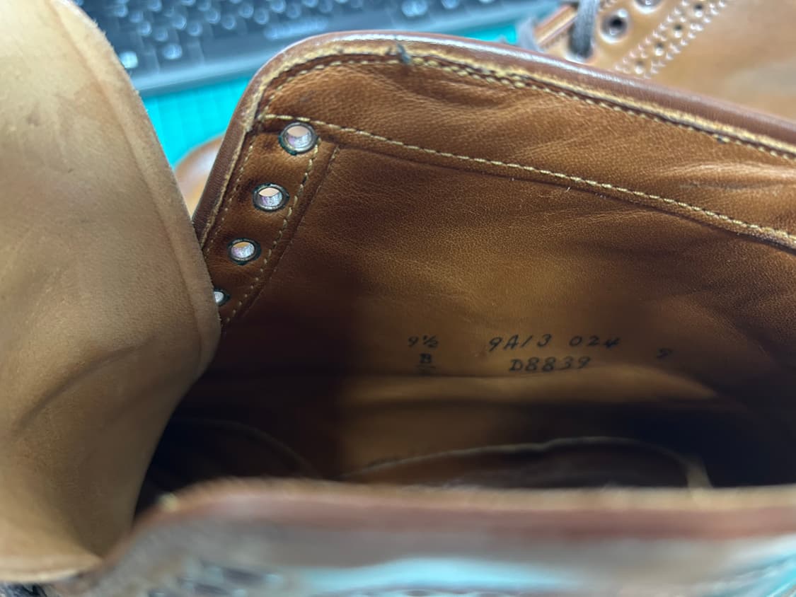 알든 윙팁 부츠 - 라벨로 쉘 코도반 상품이미지7