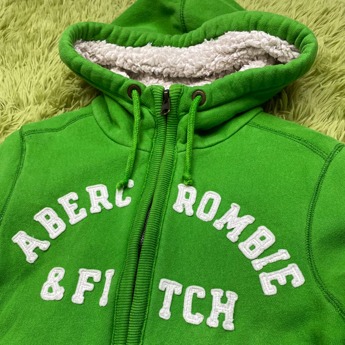 아베크롬비 & 피치 쉐르파 라인 풀 집 후드 자켓 상품이미지3