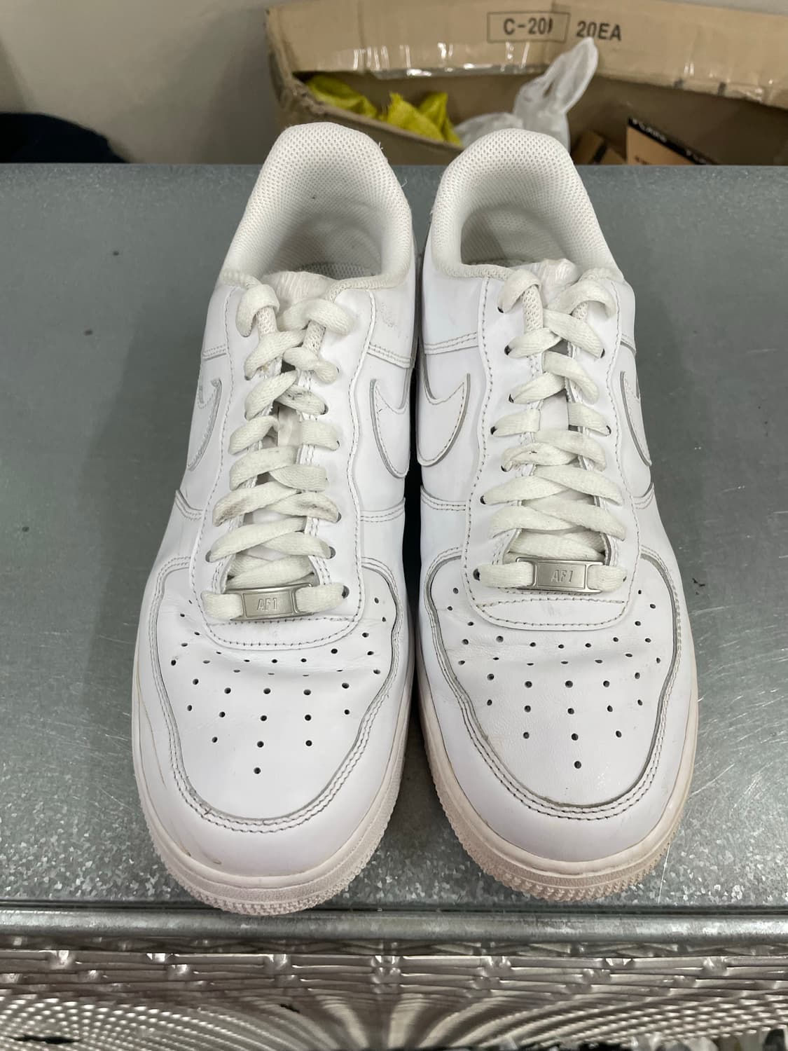 나이키 에어포스1 로우 화이트 270 상품이미지5