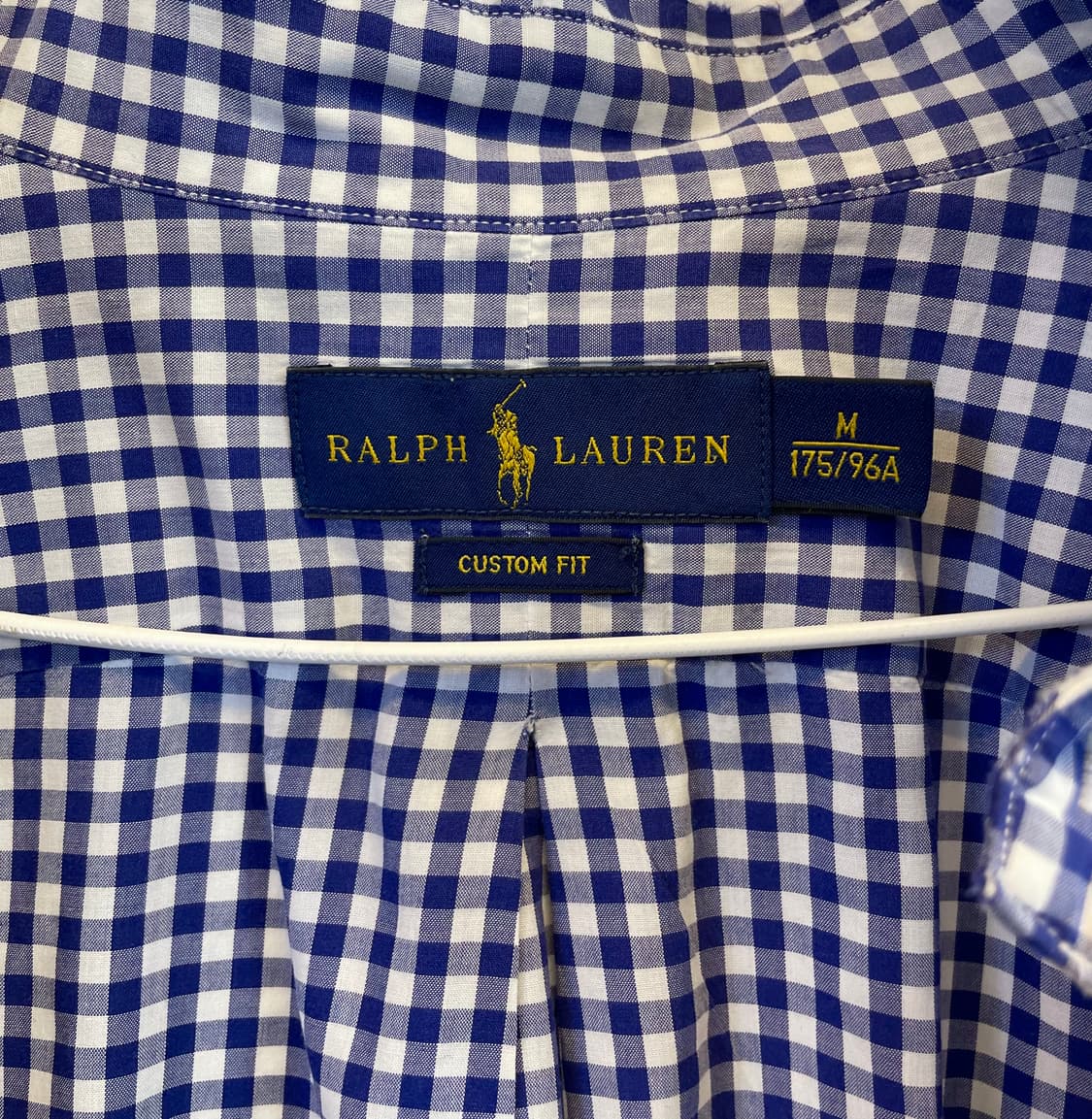 폴로랄프로렌 깅엄체크남방 폴로체크셔츠m (드라이완료) 면남방 면100% 상품이미지7