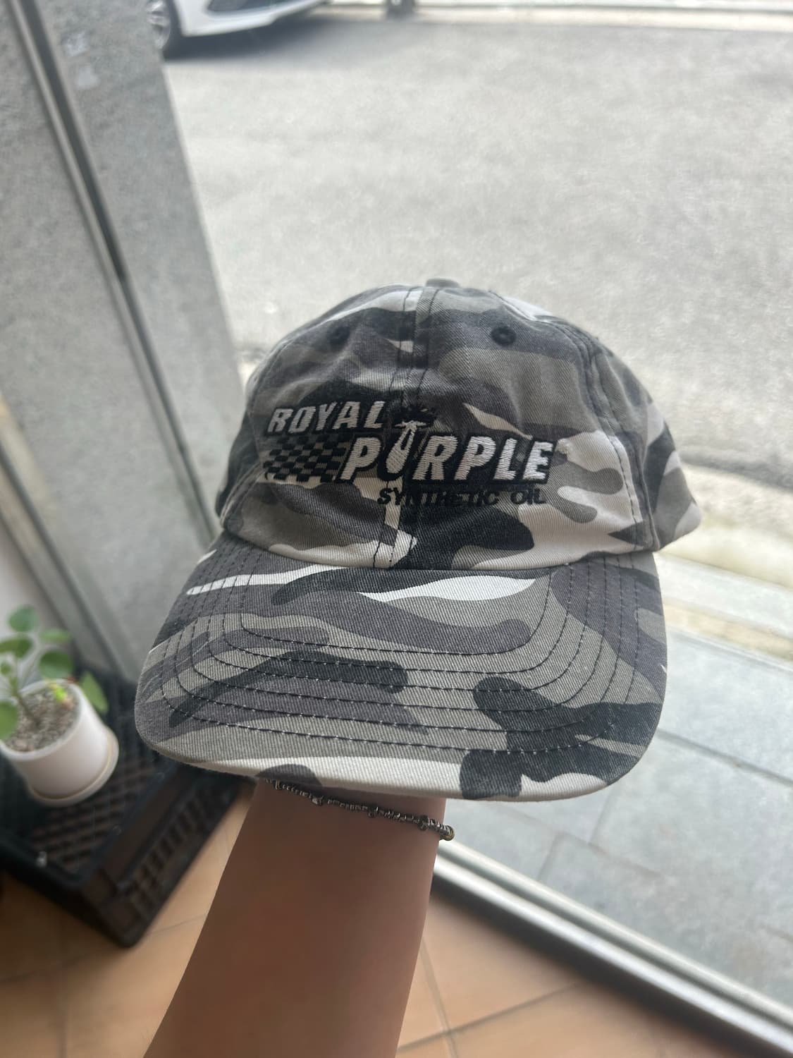 90‘s White camo cap 상품이미지1
