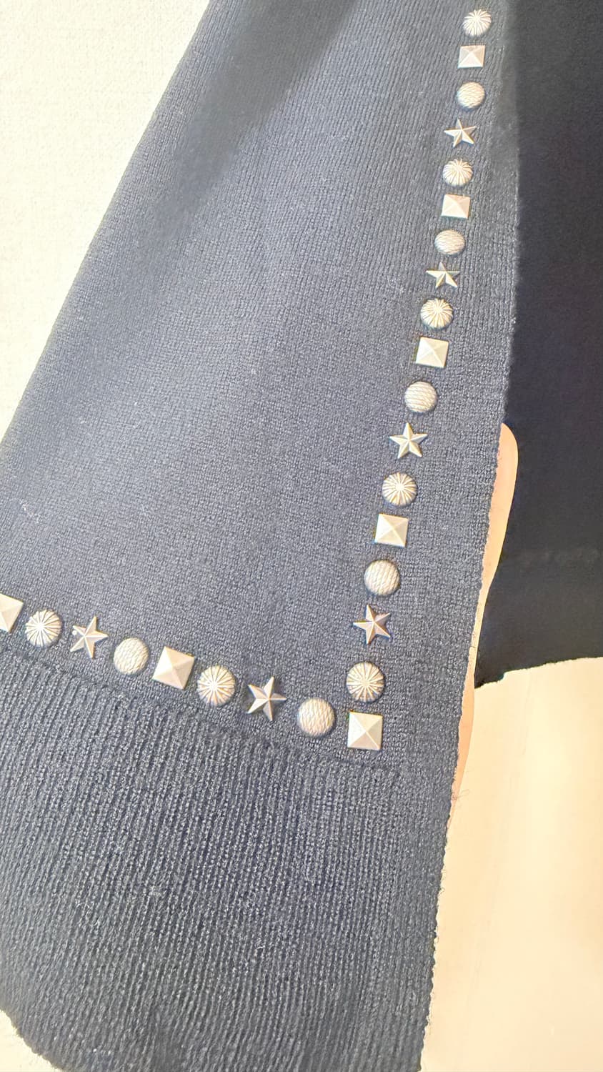 자딕앤볼테르 Zadig&Voltaire 메리노울 100% 스터드 크롭 가 상품이미지4