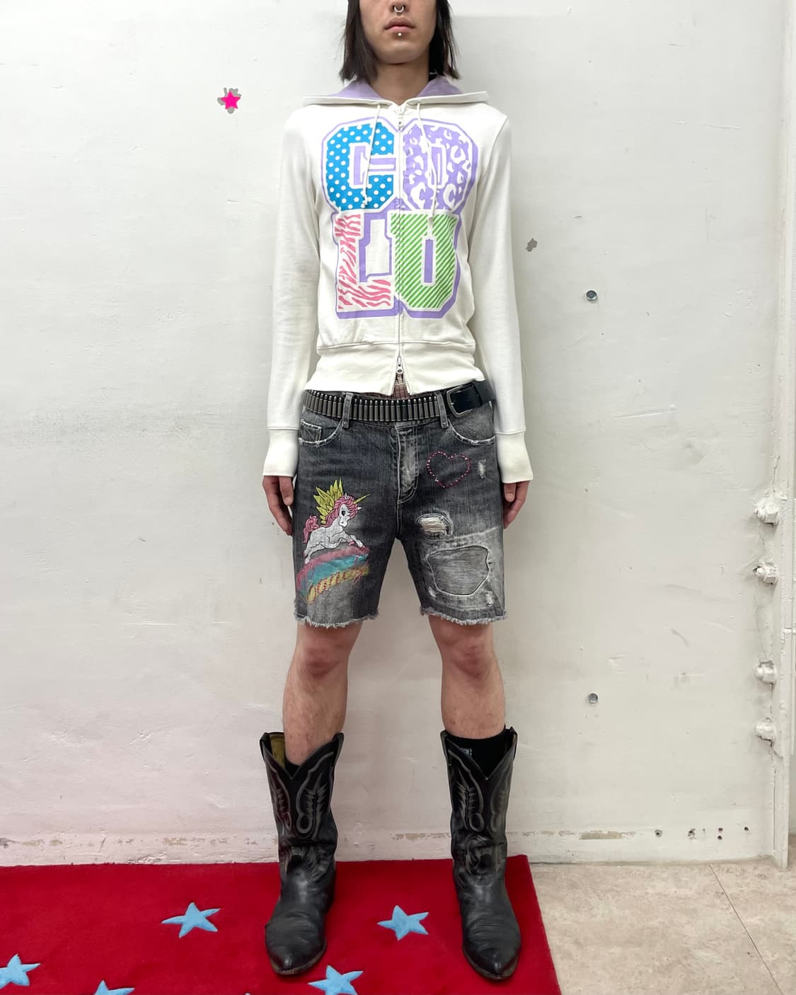 COCOLULU Multi-Patterned Retro Hooded  상품이미지2