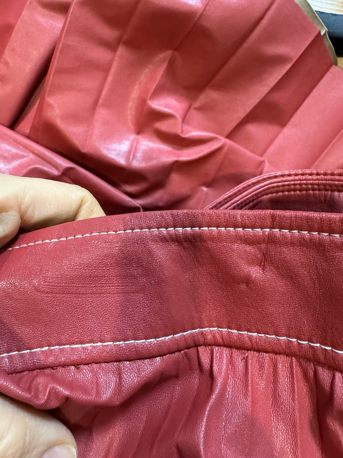 system 시스템 레더 스커트 상품이미지4