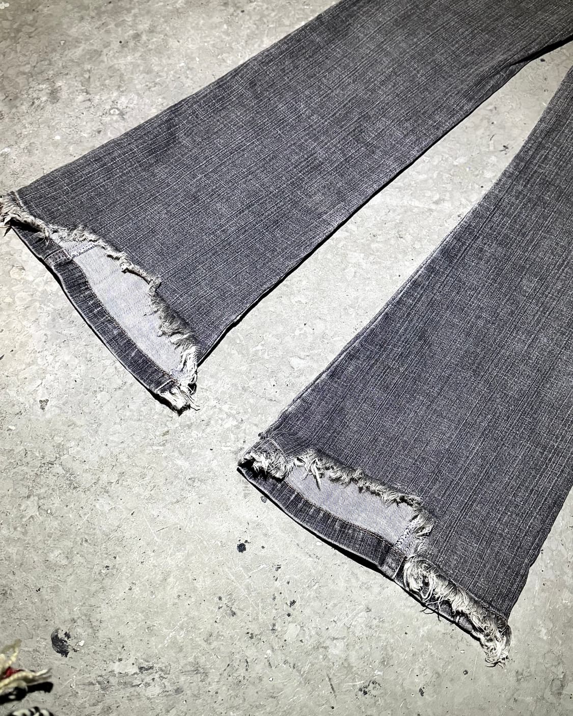 Grey Wash Denim Boot-cut Pants 상품이미지10