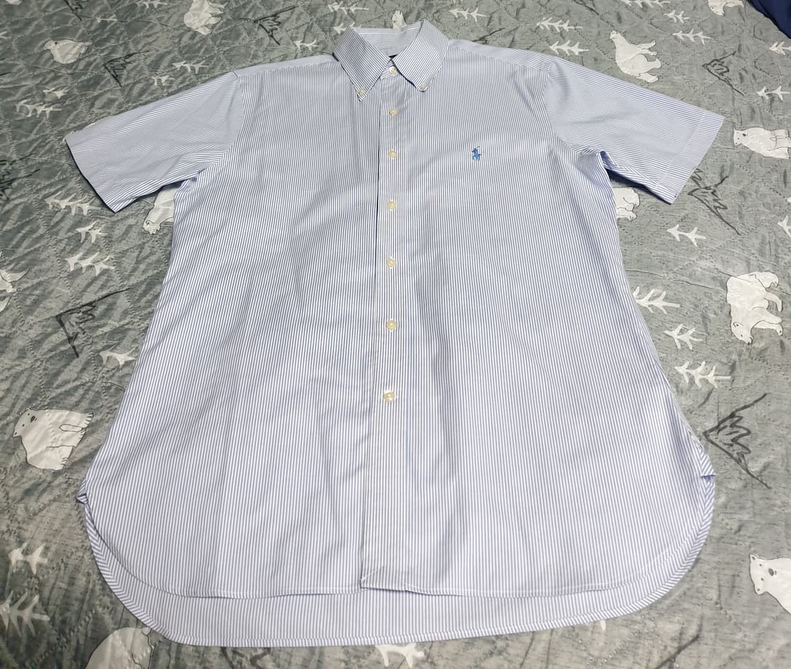 폴로랄프로렌 이지케어 스트라이프 반팔셔츠 22s상품 (15 반 사이즈) 상품이미지1