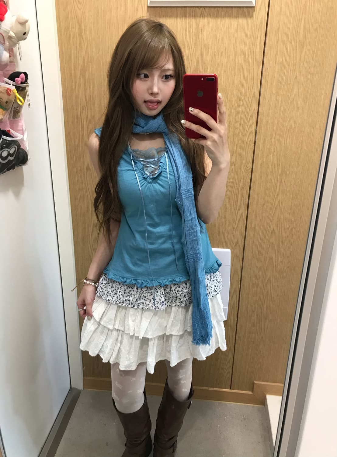 블루 화이트 페어리 소다맛 청량 모리걸 코디세트 상품이미지4