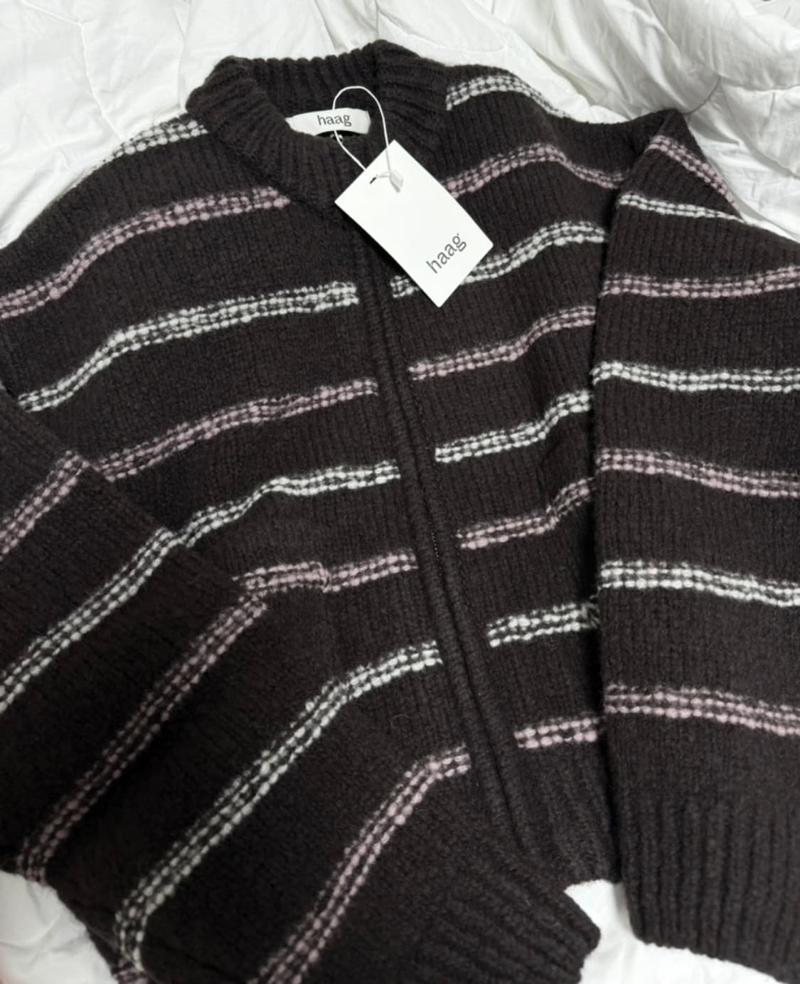 (새상품) haag a chuncky cardigan 헤이그 청키 가디건 상품이미지3