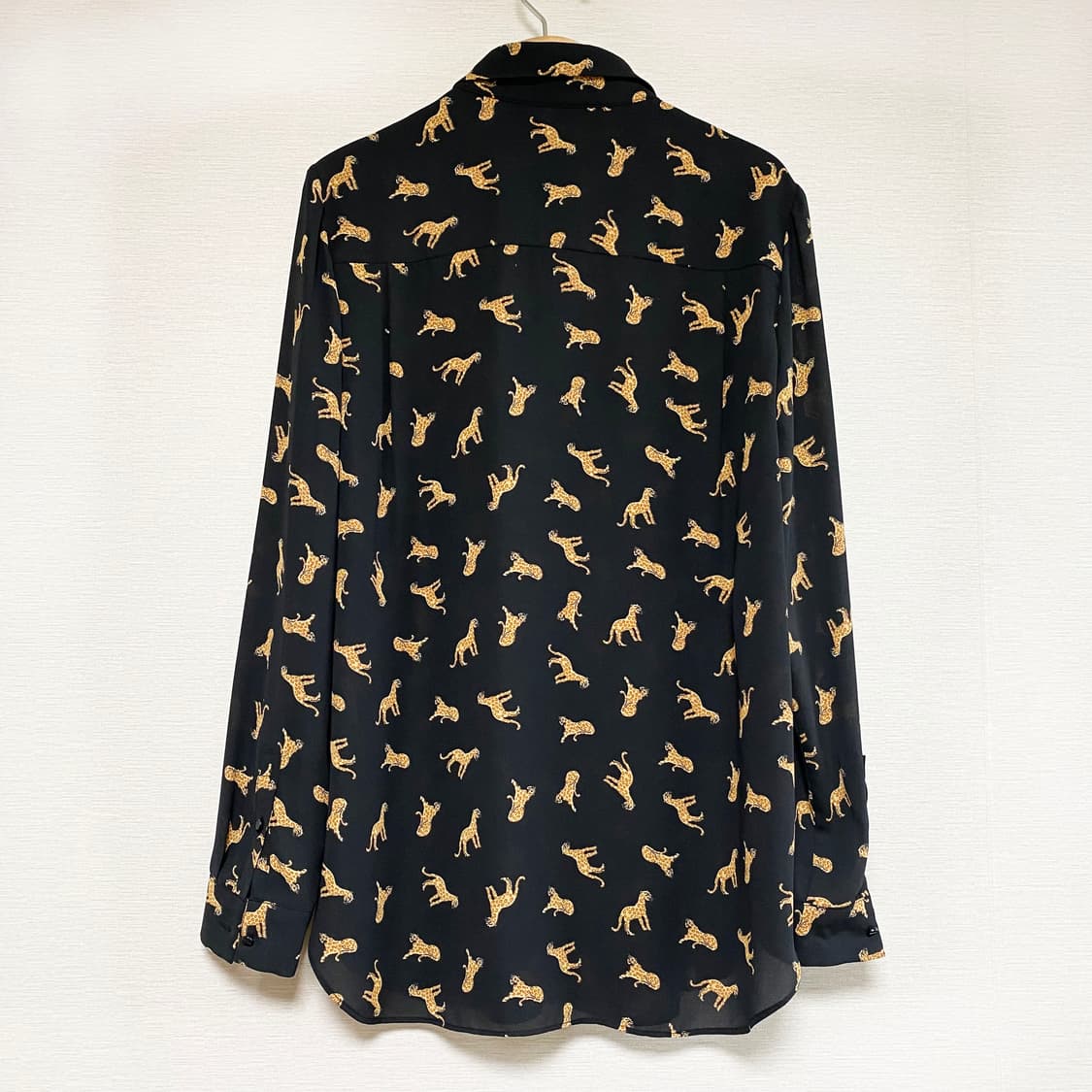 쉬즈미스 레오파드 프린트 버튼 업 셔츠 S 상품이미지4