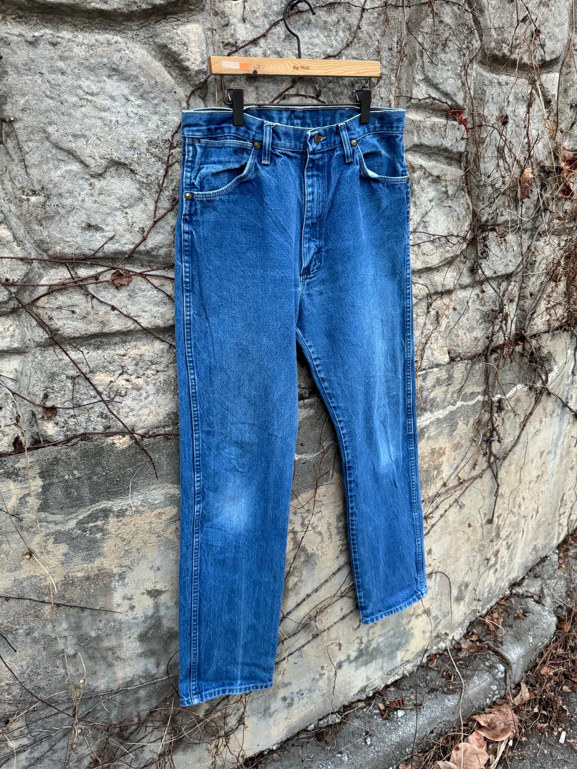 90s 랭글러 usa 빈티지 13mwz 카우보이컷 웨스턴 데님 팬츠 상품이미지4